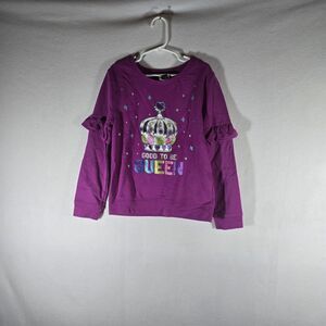 Girl's Size 6/7 Pink Long Sleeve Tee Shirt by Extremely Me Queen